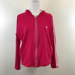 Adidas Pink Full Zip Track Jacket Size Large